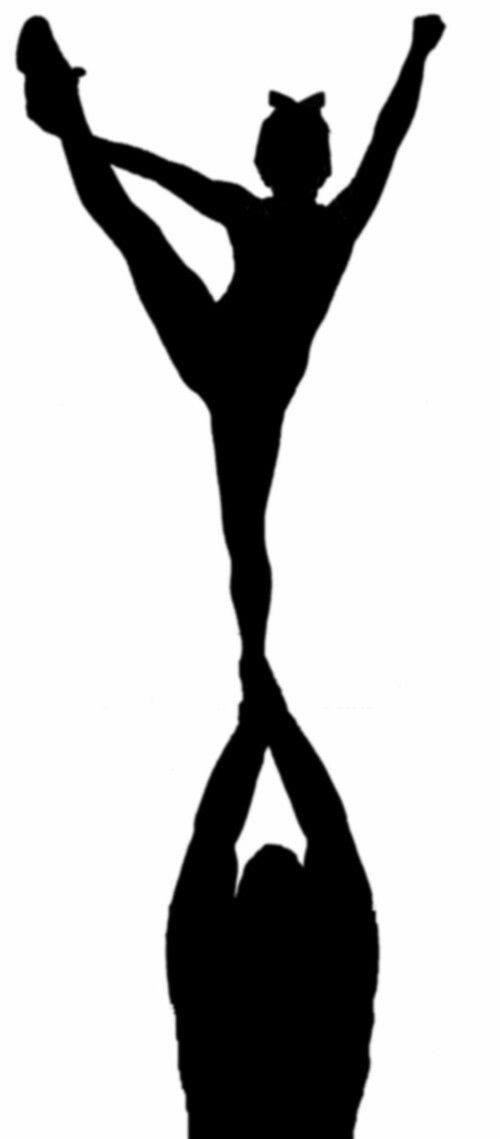 cheerleader clipart toe touch
