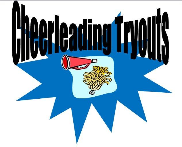 cheerleader clipart tryout