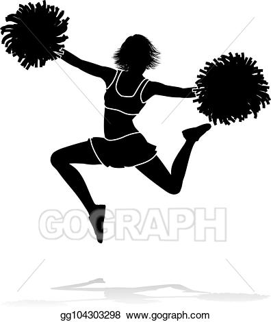 cheerleader clipart vector