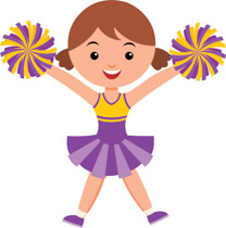 Cheerleader clipart. Free cheerleading clip art