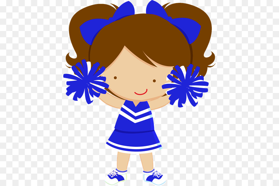 cheerleading clipart blue