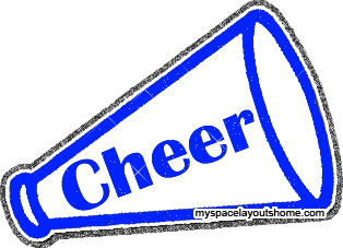 cheerleading clipart blue