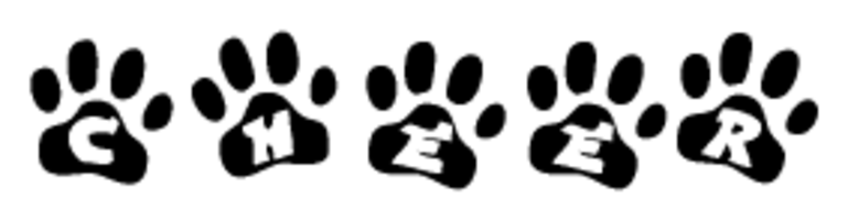 paws clipart cheerleading