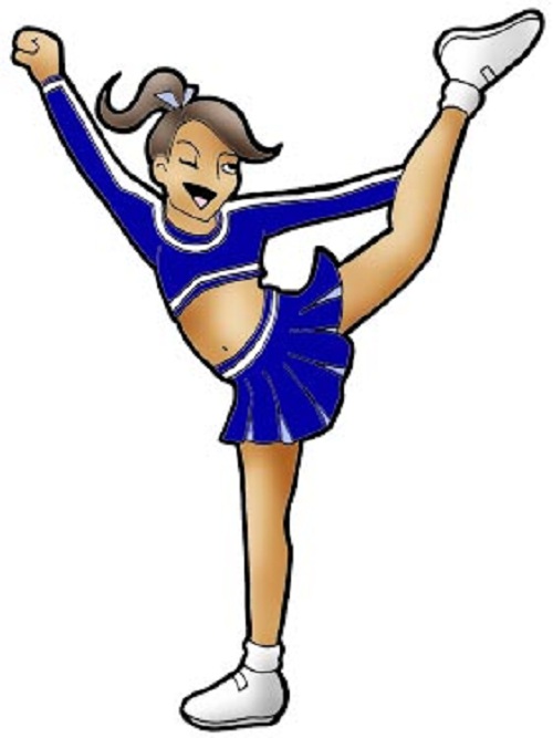 cheerleading clipart cartoon