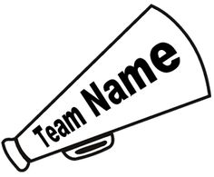 Cheerleader pattern use the. Cheerleading clipart horn