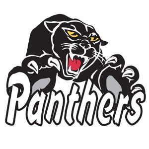 Panthers mascot press on. Cheerleading clipart panther