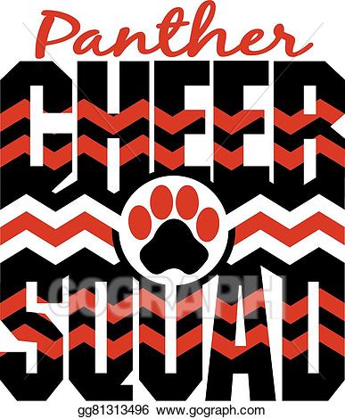 panther clipart cheerleading