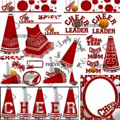 Cheerleading clipart red. Black cheer more colors