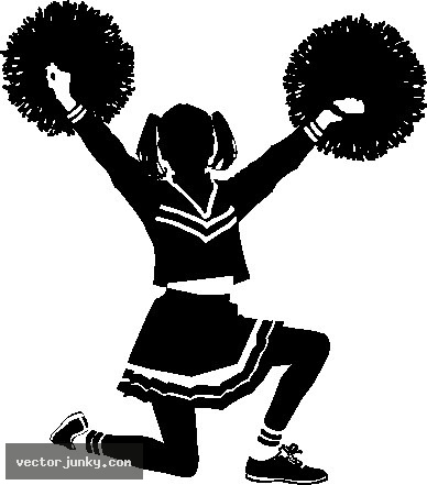 cheerleader clipart vector
