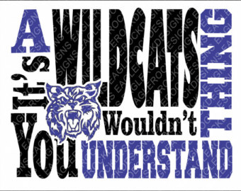 Wildcats svg etsy its. Cheerleading clipart wildcat