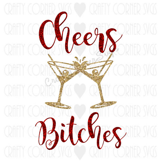 cheers clipart calligraphy
