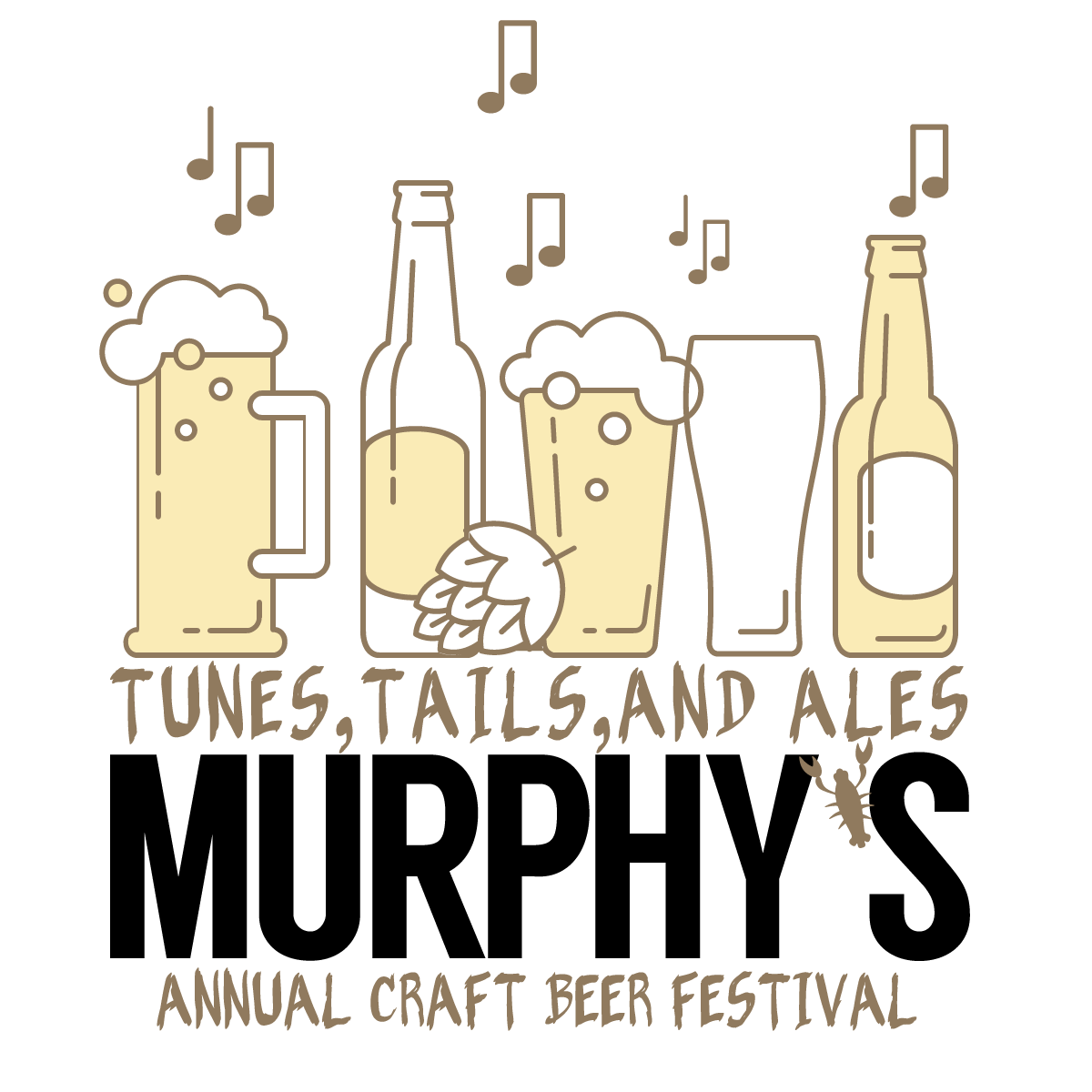 Cheers clipart craft beer. Tunes tails ales murphy