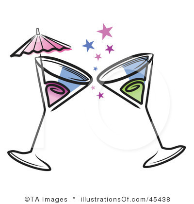 Cocktails . Cheers clipart martini glass