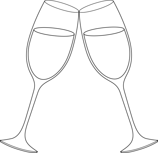 cheers clipart outline