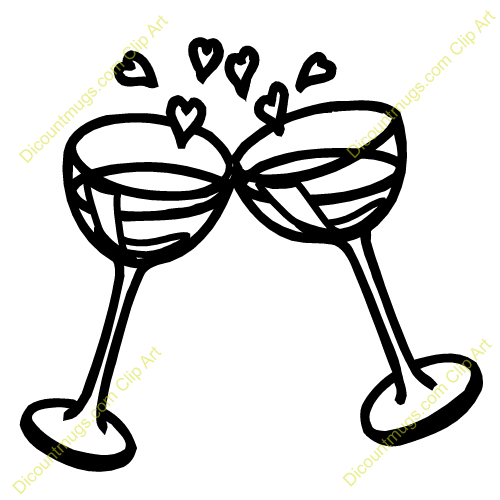 champagne clipart wedding