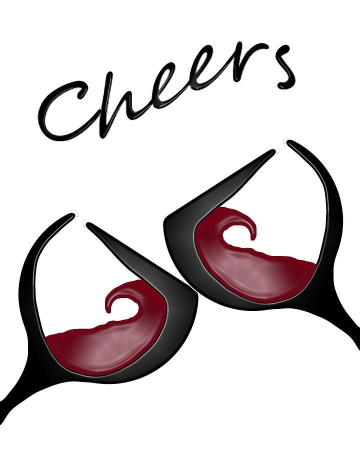 Cheers clipart wine. Oh on pinterest glass