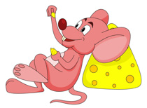 mice clipart food