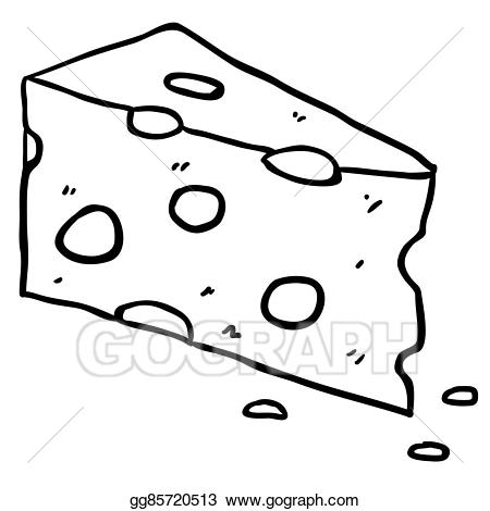 cheese clipart black and white