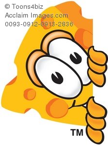 Peeking out from the. Cheese clipart cartoon