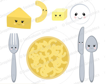 Etsy macaroni and instant. Cheese clipart cute
