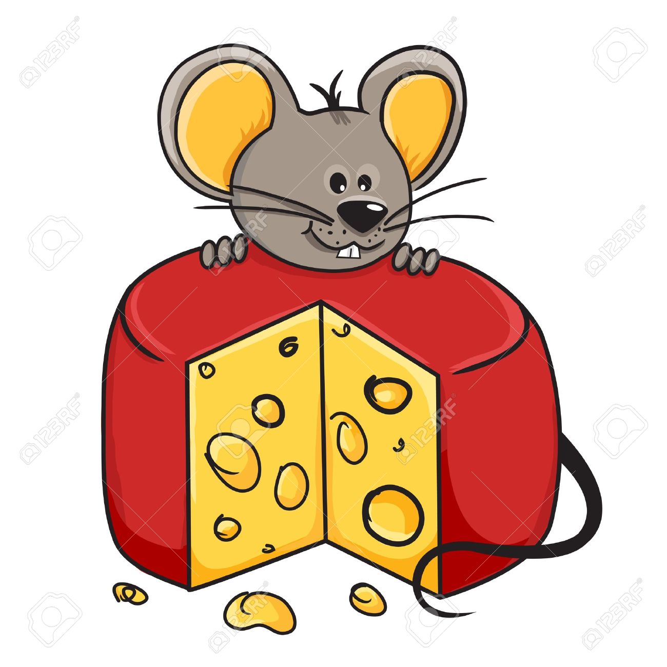 Cartoon pictures group holding. Cheese clipart mouse