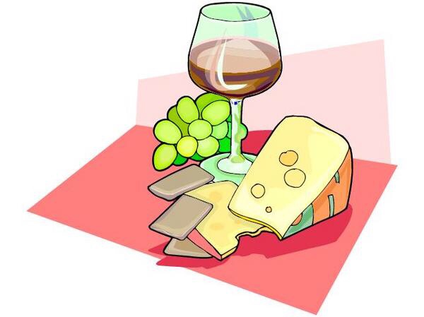 cheese clipart wine tasting