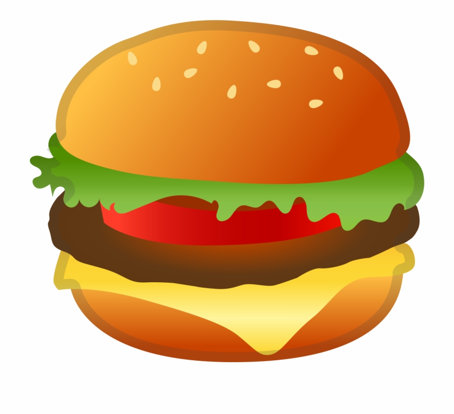 Burger clipart hamburger. Cheeseburger svg emoji free
