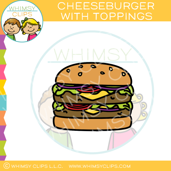 cheeseburger clipart cheesburger