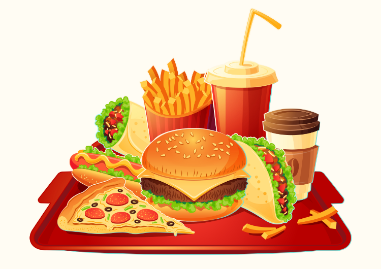 meal clipart oily food