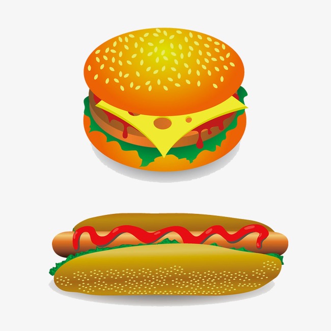 Cheeseburger clipart hamburger hot dog. Dogs and burgers food