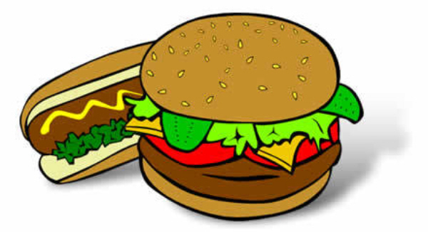 Hamburger clipart hotdog. Free cliparts download clip