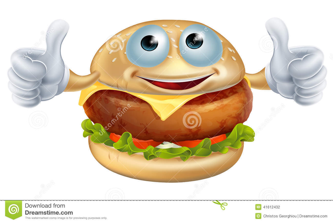 cheeseburger clipart happy