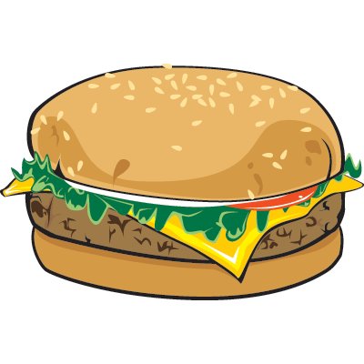 cheeseburger clipart healthy burger