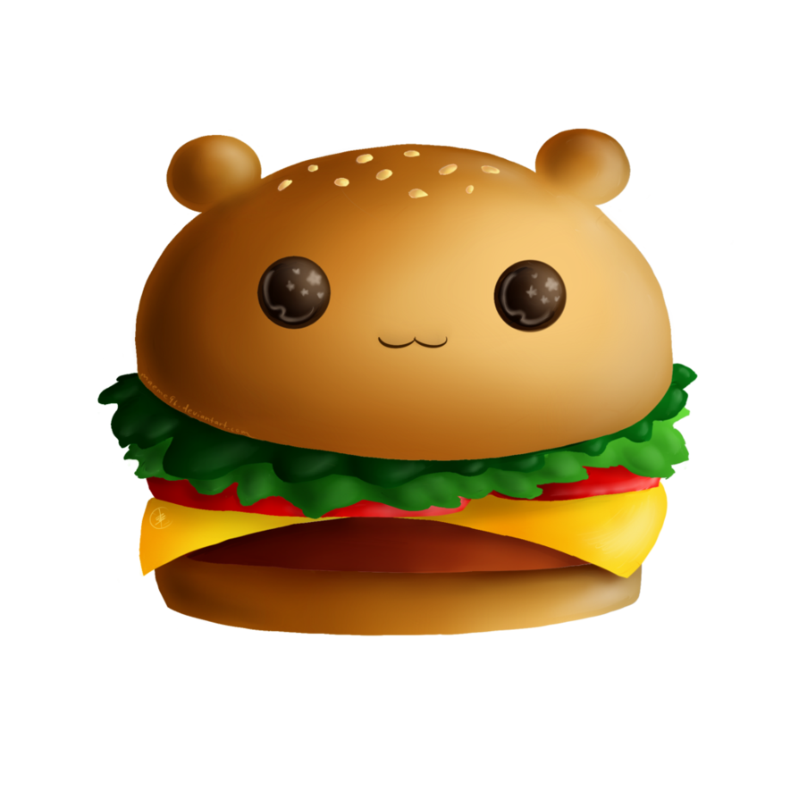 eating clipart hamburger