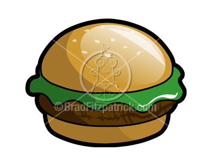 cheeseburger clipart simple
