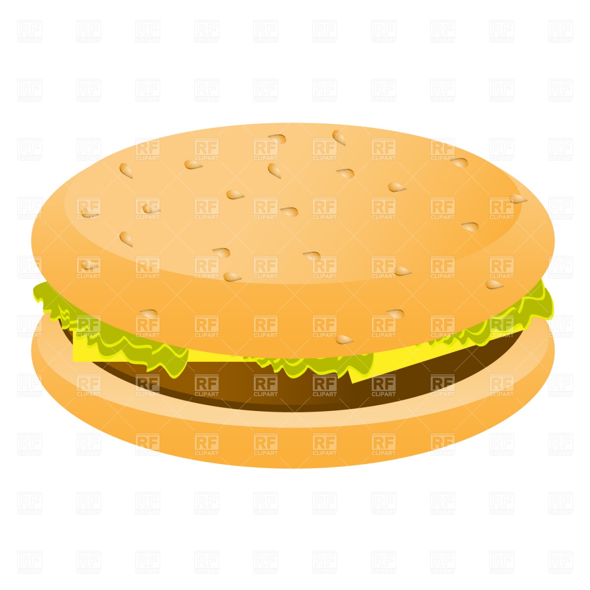 cheeseburger clipart simple
