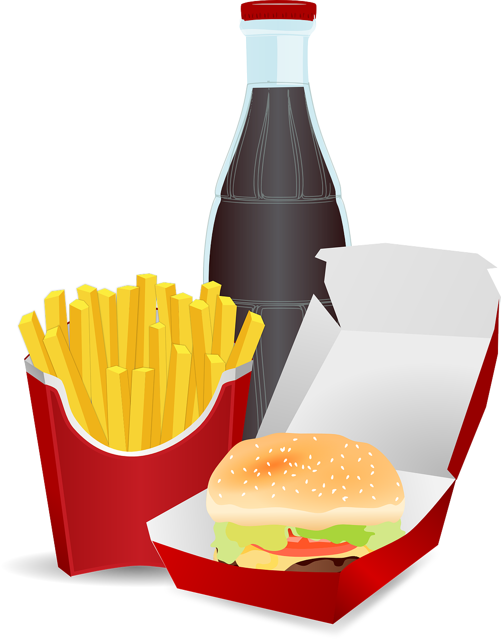 Mcdonalds clipart page. Cheeseburger coke food fries