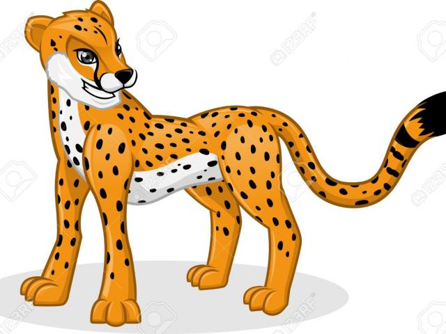 cheetah clipart angry