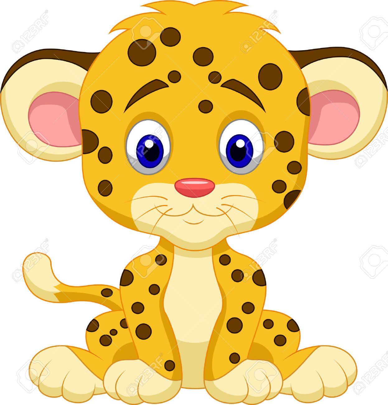 cheetah clipart baby shower