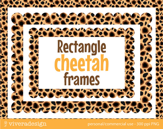 cheetah clipart border
