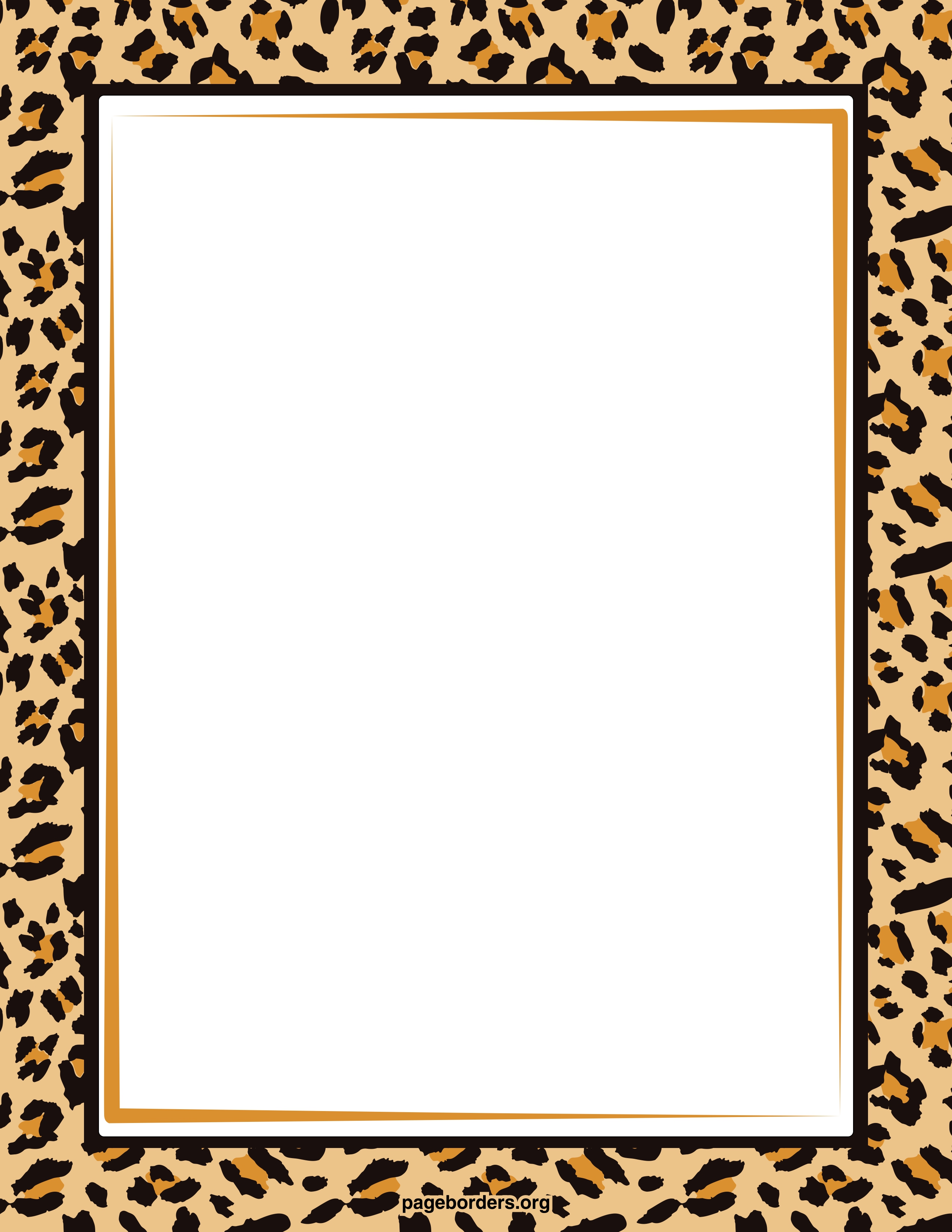 cheetah clipart border