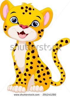 cheetah clipart cartoon