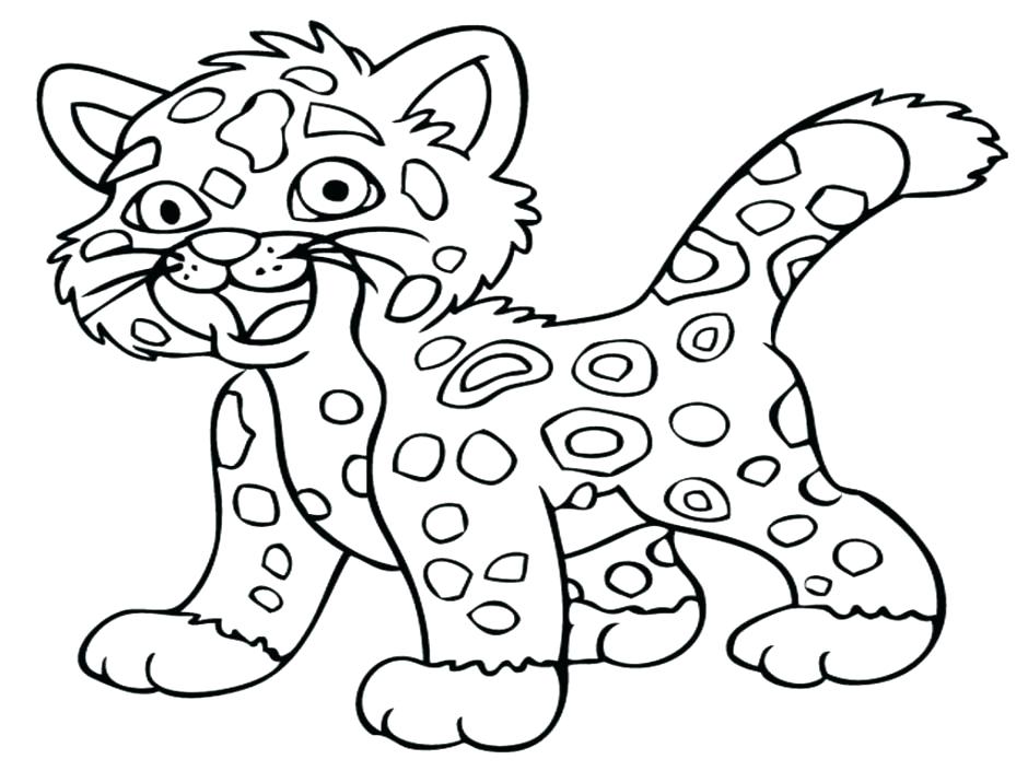 cheetah clipart coloring