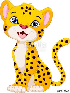cheetah clipart cute baby