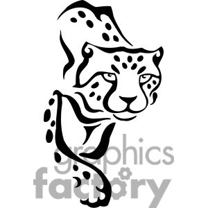 cheetah clipart face