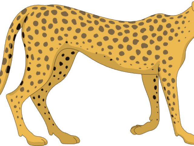 cheetah clipart heart