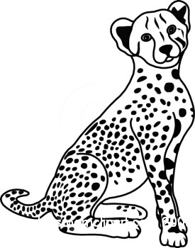 cheetah clipart leopard