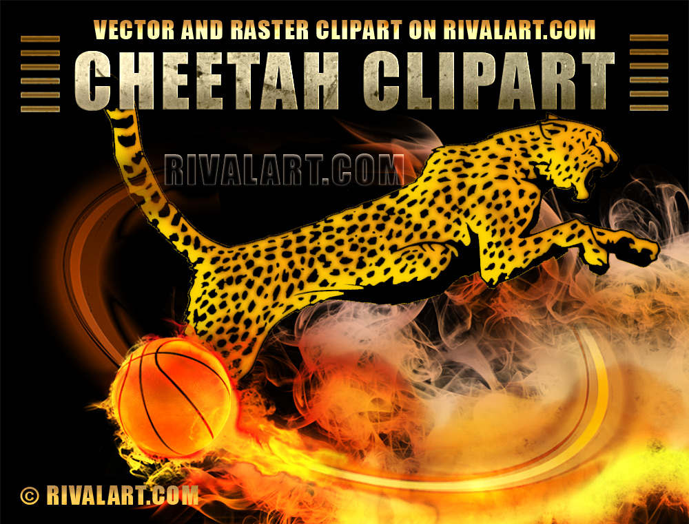 cheetah clipart mascot