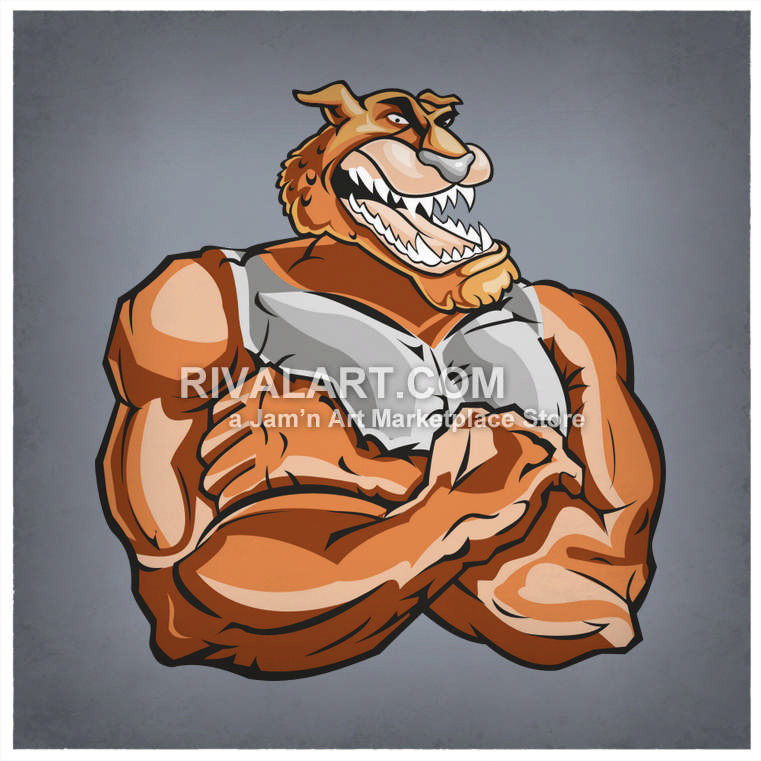 cheetah clipart muscular