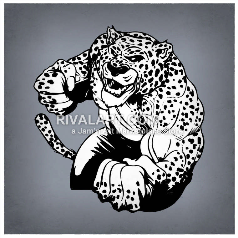 cheetah clipart muscular